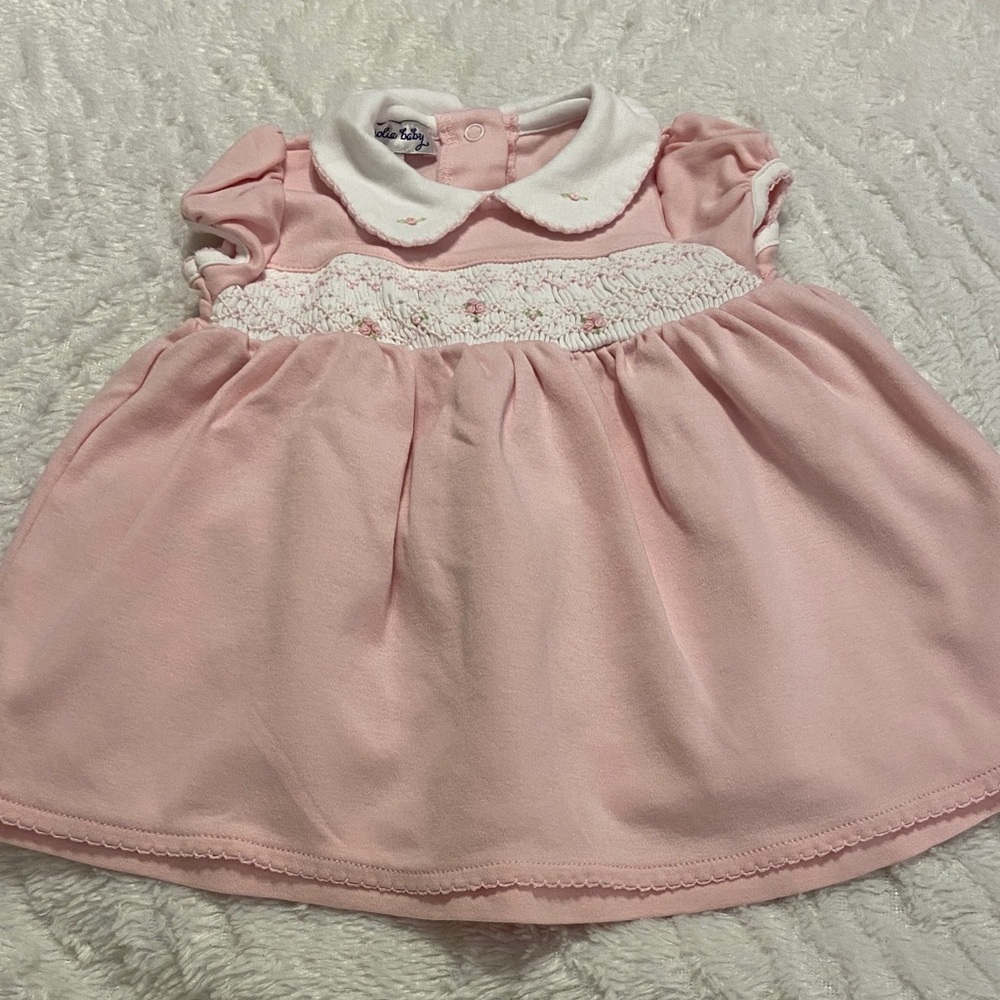 Like New Magnolia Baby Smocked 100% Pima Cotton Dress